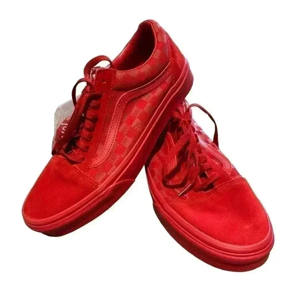 NEW Unisex Vans‎ SK8 Red checkered Men's 9.5 Women's 11 no box - Picture 1 of 8
